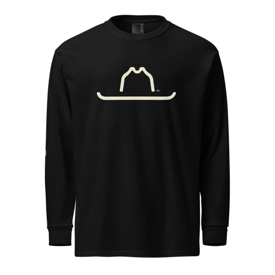 Hat + Logo Sleeve LS Tee Sunrise on Black