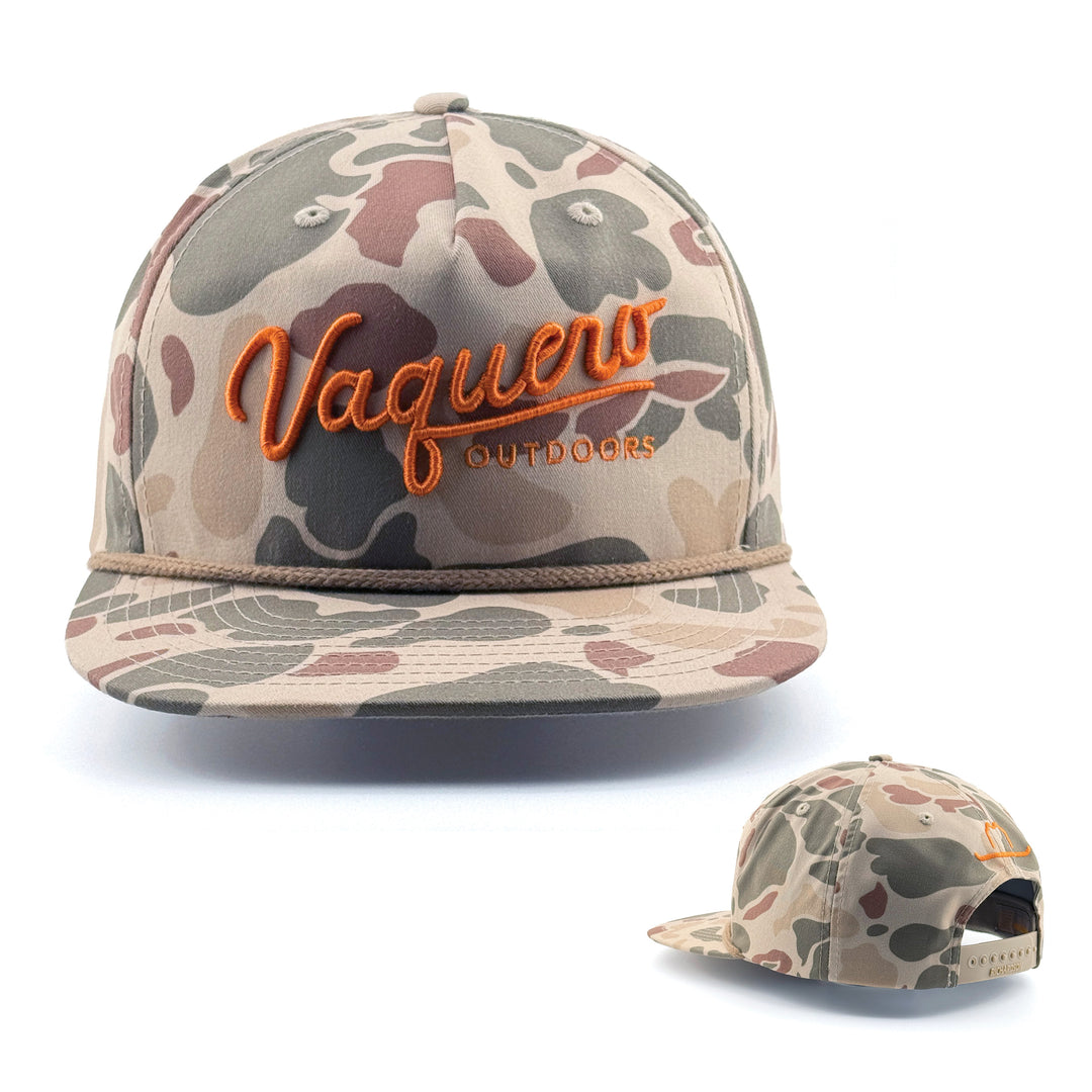 Vaquero Script Grandpa Harvest Duck Camo Orange