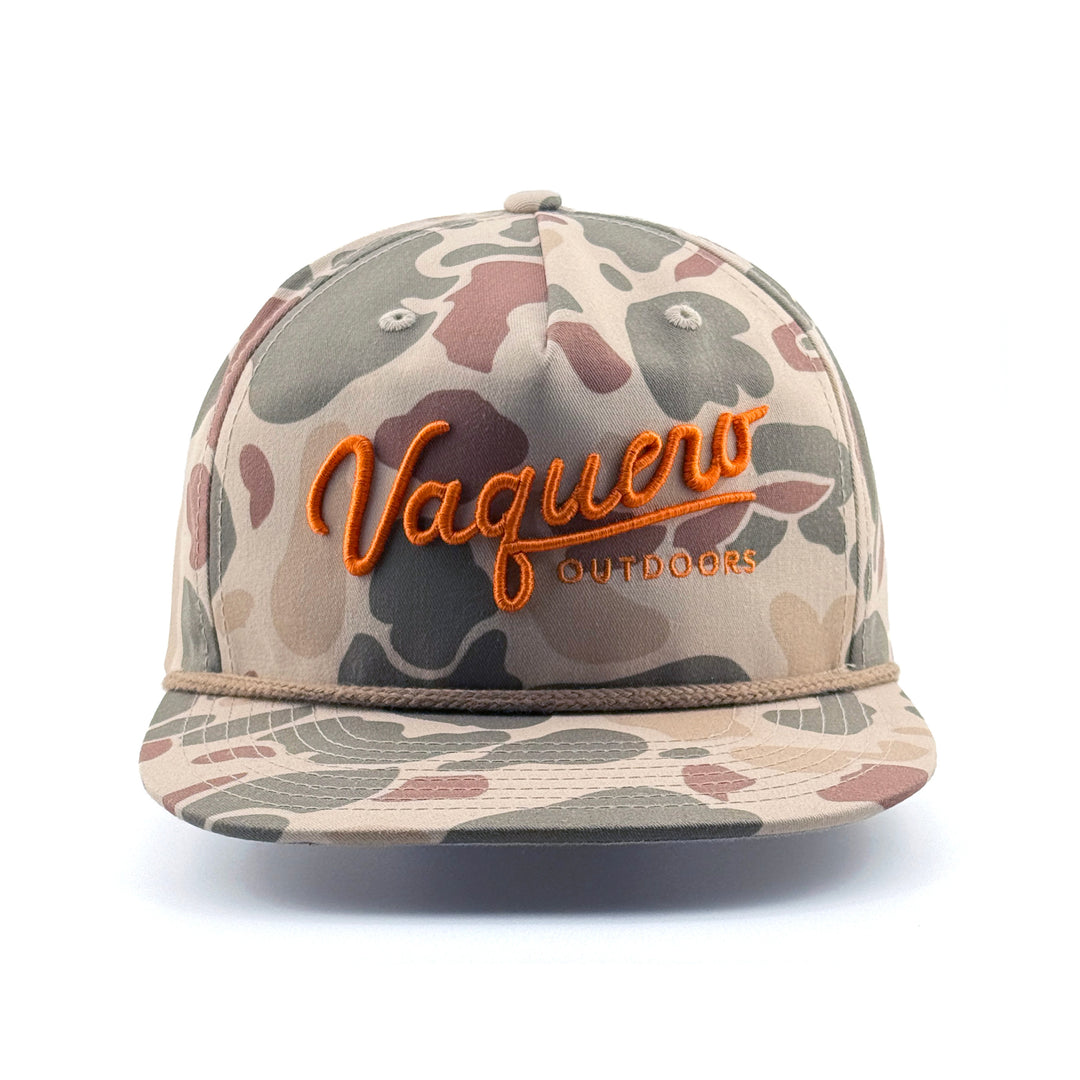 Vaquero Script Grandpa Harvest Duck Camo Orange