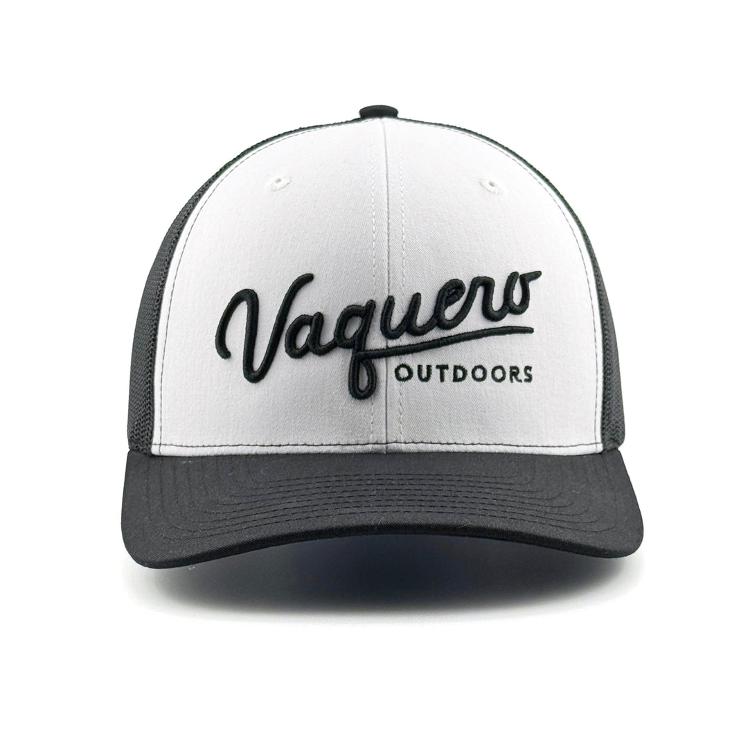 Vaquero Script Trucker Alt White & Black