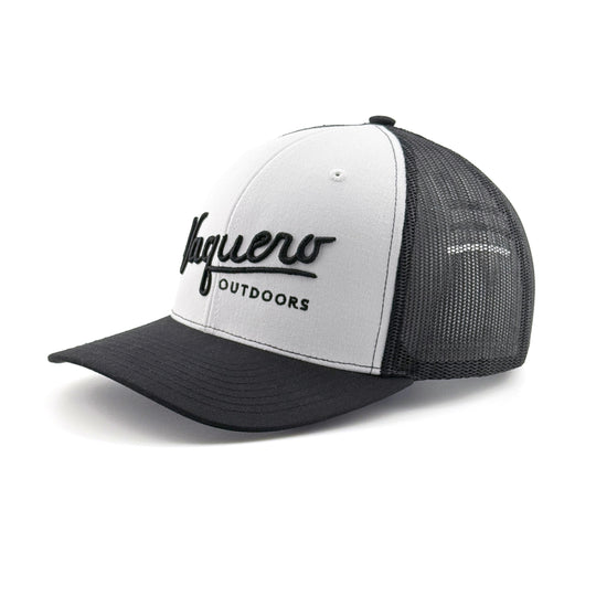 Vaquero Script Trucker Alt White & Black