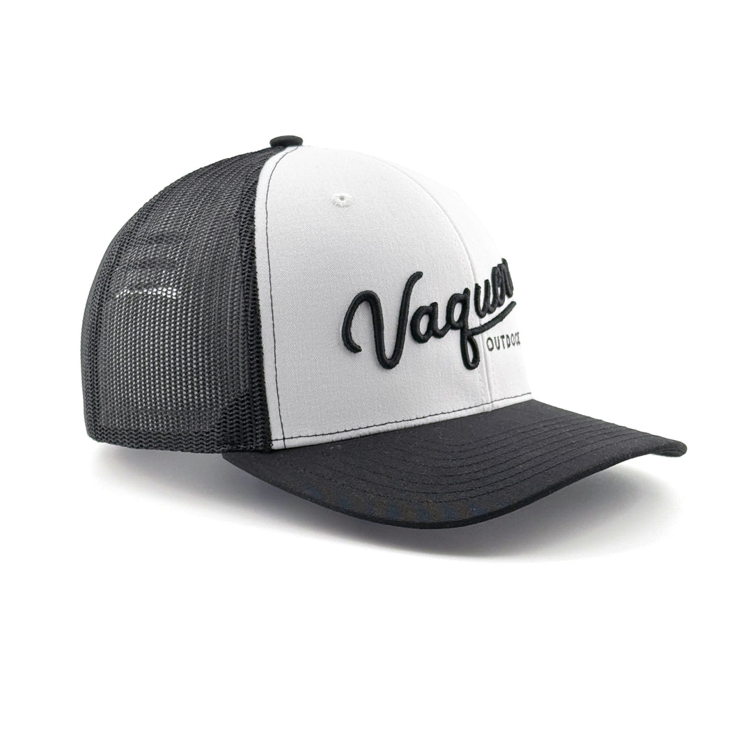 Vaquero Script Trucker Alt White & Black
