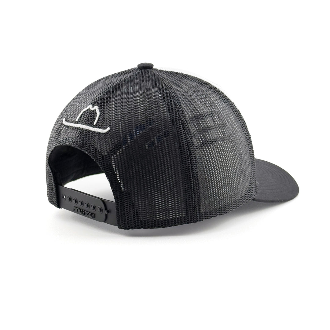 Vaquero Script Trucker Alt White & Black