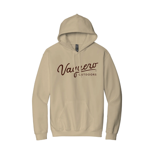 Script Hoodie Espresso on Sand