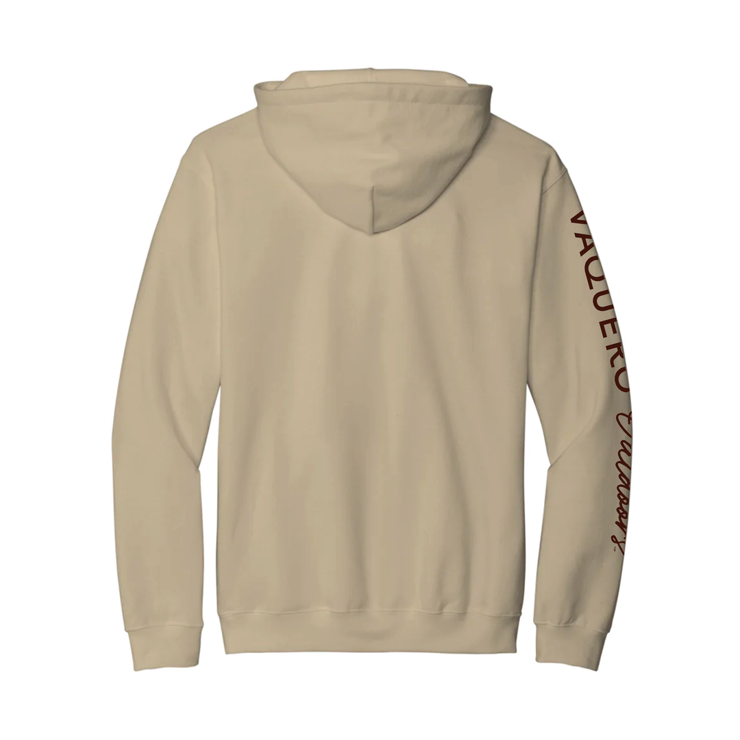 Hat & Sleeve Logo Hoodie Espresso on Sand