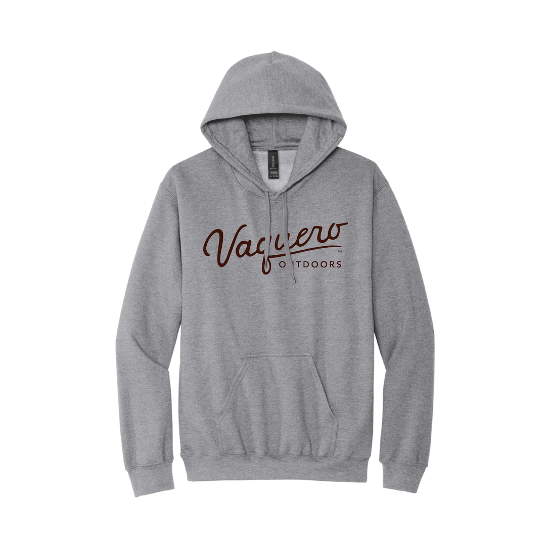 Script Hoodie Espresso on Sport Grey