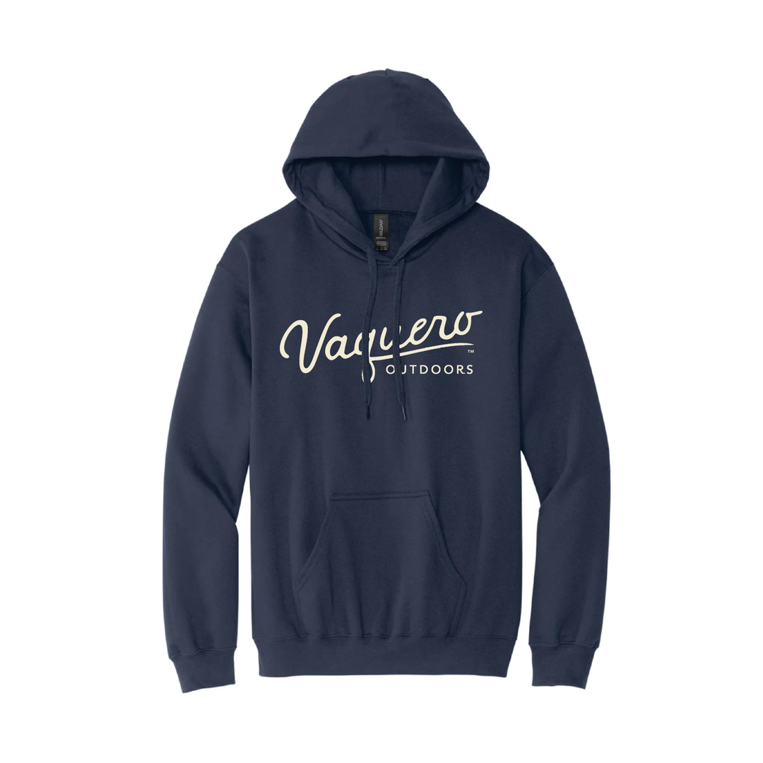 Script Hoodie Sunrise on Navy Blazer